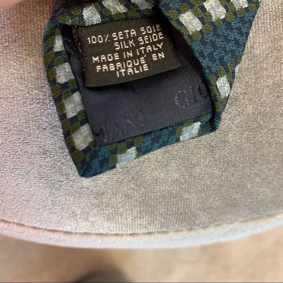 Giorgio Armani vintage green silk tie - Picture 4 of 7